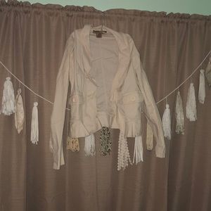 Tan Arden B peplum jacket